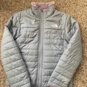 The North Face Girls Reversible Mossbud Swirl Jacket